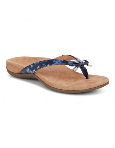 Womens Vionic Bella Toe Post Sandal in Navy de technologie