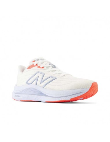 Womens New Balance FuelCell Walker Elite in White/Neon Dragonfly/Light Arctic Grey pas cher 