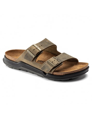 Mens Birkenstock Arizona Rugged Oiled in Faded Khaki Véritable concentré