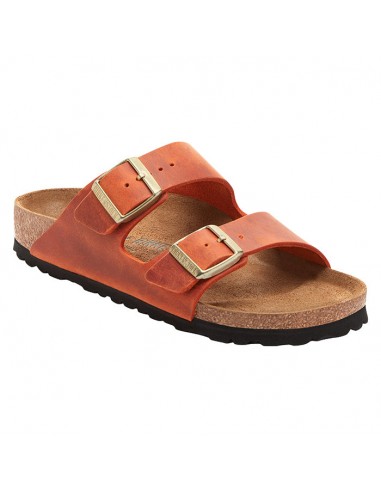 Womens Birkenstock Arizona Oiled Narrow in Burnt Orange une grave pollution 