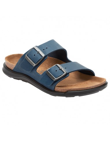 Mens Birkenstock Arizona Rugged Oiled in Elemental Blue Fin de série