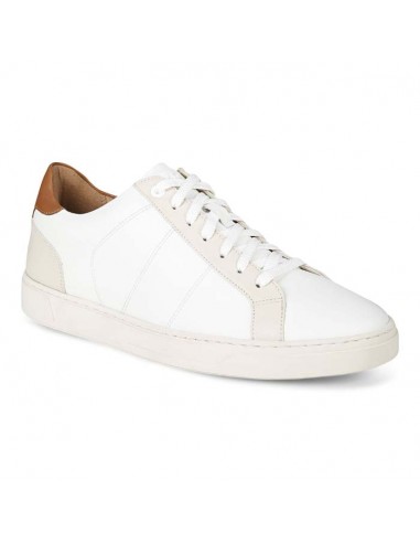 Mens Vionic Lucas Court in White/Cream destockage