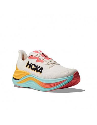 Womens Hoka Skyward X in Blanc De Blanc/Swim Day de pas cher