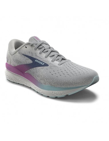 Womens Brooks Running Ghost 16 in White/Grey/Estate Blue 2 - 3 jours ouvrés.