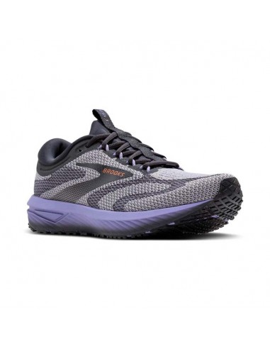 Womens Brooks Running Revel 7 in Sweet Lavender/Ebony/Alloy les ligaments