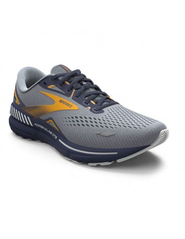 Mens Brooks Running Adrenaline GTS 23 in Grey/Crown Blue/Orange Jusqu'à 80% De Réduction