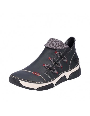 Womens Rieker Angela 83 in Schwarz/Leo Grey Découvrez la collection