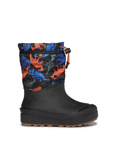 Little Boy Bogs Snow Shell Real Dino in Black Multi de l' environnement