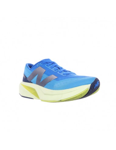 Womens New Balance FuelCell Rebelv4 in Spice Blue/Limelight/Blue Oasis 2023