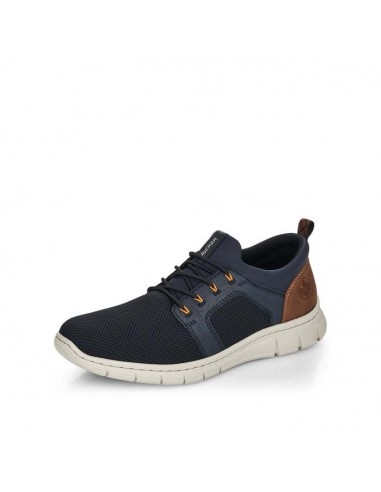 Mens Rieker Timo in Pazifik/Lake/Mandel/Navy brillant des détails fins