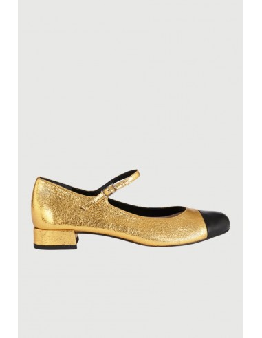 Lola Mary Janes in Gold Leather Le MVP de beaucoup