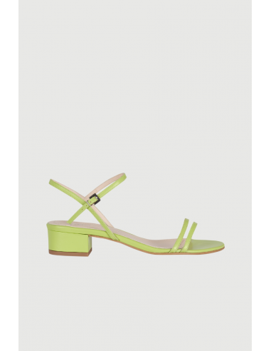 Maisie Sandals in Lime-coloured Leather la livraison gratuite