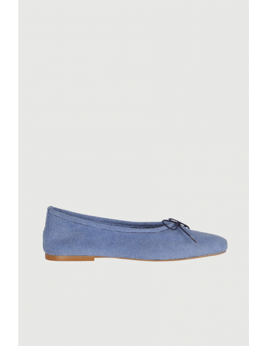 Sienna Ballet Flats in Marine Cotton Terry pas cher chine