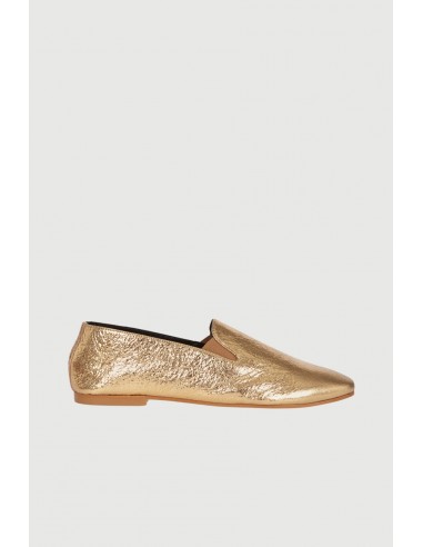 Cleo Loafers in Gold Leather 2024