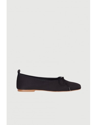 Sienna Ballet Flats in Black Satin pas cher 